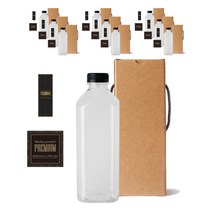 사각 더치페트 1000 1000ml + 블랙캡 + 스티커 LB9 세트, 10세트
