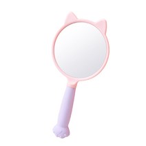 달모아 휴대용 캐릭터 미니 접이식 손거울 1세트, 핑크, 3개