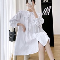 임산부 플랫카라 A라인 볼륨 블라우스