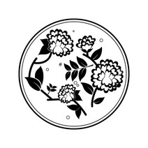 HTP 전통 문양 타일, 모란문 베갯모(K0741 9562)