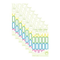 쁘띠팬시 칼라 인덱스라벨 견출지 20-C220, 7개, 혼합색상