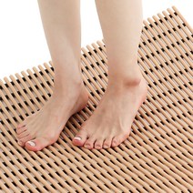 컴포리빙 욕실 미끄럼방지매트 고급 120 x 100cm, 우드, 1개