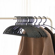 가쯔 라운드 회전 어깨뿔 방지 논슬립 니트 옷걸이, 30개, 블랙