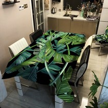 감성 그린티 패턴 다양한 패브릭 사각 테이블보, 5, 60 x 60 cm