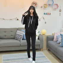 교복몰 (GBM) 더블 라인 후드 티(3color).