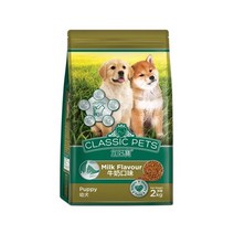 사료 1살미만 어린강아지용 퍼피밀크 2kg 기호성좋은 전연령용 강아지사료등급 소형견사료 건조사료 개사료