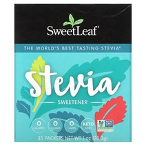 sweetleaf 스테비아 감미료 35 패킷 1 oz(28.3 g)