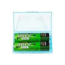 제스트 18650 충전식 리튬이온배터리 Z-2400(2P세트)