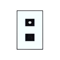 제일ELC 인터넷 8P 1구+CATV 2방 블랙화이트, 없음