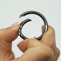 diy 열쇠고리 키링 오링 부자재 연결링 골드 / 흑니켈 27mm/ 33mm/40mm 가방 수선 부자재