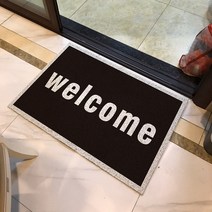 계단 미끄럼방지 계단논슬립 북유럽 환영 입구 현관 매트 미끄럼 방지 복도 긁힘 먼지 바닥 카펫 러그 루프 PVC 야외 지역 홈 사용자 정의, [04] 60X90CM L, [01] A1 entrance doormat