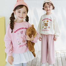 베베쥬 여아용 원더랜드 맨투맨
