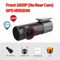 SAMEUO U700 대시 캠 전면 및 후면 카메라 QHD 1944P 자동차 DVR 2 dashcam WiFi 비디오 24H 주차 모니터, Front 1600P GPS_CHINA | 아무도