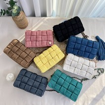 도두리 DIY 손뜨개 코바늘 뜨개질 가방 만들기 키트 패키지 뜨기 아이비백 - 동영상제공, 아이비백(블루탱), 1개