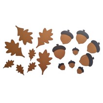 [해피메이크]도토리 떡갈나무잎(종이)(4종택1)/ 가을 환경꾸미기 미술수업, 3. 떡갈나무잎 (소)