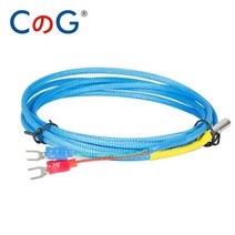 온도측정 온도측정기 적외선온도계 온습도계 cg 3mm 40mm 1m 2m 3m 5m 프로브 유형 프로브 열전쌍 k j 산업용 온도 컨트롤러 용 온도 센서 케이블 호환, k 유형 5m