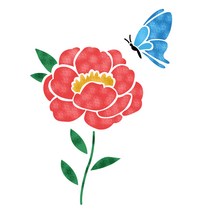 대문닷컴 스텐실 도안(ST-3405)(ST-5081)향기로운꽃, ST-5081, 1개