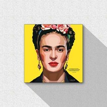 셀럽 팝아트 명언 액자 - 프리다 칼로 (50 cm), 50x50(cm)