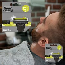 그린생활 도루코 FVA1040 페이스파이브 5중 다이아몬드 하드코팅 면도날 4입, 상세 참조