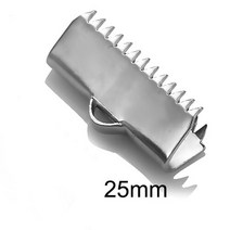 배관자제 스토퍼 스테인레스 스틸 크림프 리본 및 코드 팁 끝 저자극성 접이식 DIY 쥬얼리 제작 퇴색하지, 14 앤틱 골드 도금