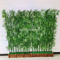 대나무 파티션 가벽 테라스 발코니 옥상 가림막 일식집 초밥지 입구 파티션 병풍 야외온천, 50cm 받침대 + 2.5m 대나무 8개