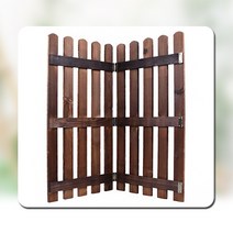 태광조명 브라운 원목 울타리 80cm 100cm 연결형(2P세트), 브라운 원목 울타리 100CM