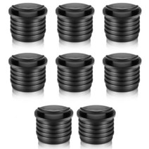카약용품 카누용품 낚시배8Pieces 32Cm Boat Scupper Plugs Bung Kayak Drain Stoppers For Canoe Holes, 01 Black
