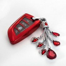 자동차키케이스 키링 19 타입 BMW 키홀더커버 X3X1X5X6 신5계 단추 7계 3계 남자 여성 칼끝 3819002891, 칼끝 스마트 레드 *엔젤 눈물 방울