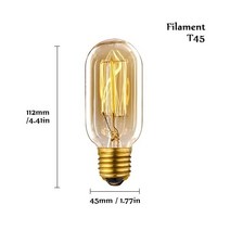 현대 알루미늄 펜던트 조명 E27 램프 홀더 110V 220V LED 백열 빈티지 레트로 에디슨 전구 장식, 220V T45 Filament