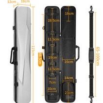 리앤킴 다용도 하드 방수 낚시 가방 WA2129, 실버