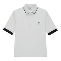 롯데백화점40프로 할인적용가여성 카라 포인트 5부 티셔츠 화이트 LFC130431 805153