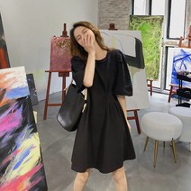 숄더셔링 A라인 청순 러블리 캐주얼 미니원피스 2color 여리여리한 사랑스러운원피스