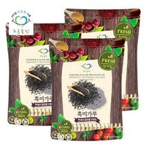 [푸른들판] 국내산 생 흑미 분말 가루 500g 3봉 100프로 잡곡 곡물 파우더, 단일속성, 3개