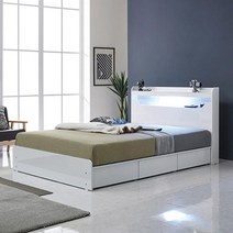 슈퍼싱글 LED 수납형 1인용 원룸침대 아이방 중학생 편안한 베드 부부트윈