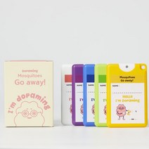 도파밍 모기기피제 5개입 목걸이 포함, 1박스, 혼합색상 (화이트+옐로우+그린+블루+퍼플)