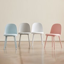 폴인퍼니 식탁의자 듀이 체어 플라스틱 카페 디자인 의자, 블루, 1개