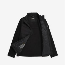 내셔널지오그래픽 N224WFT100 W 몬타나 KNIT&DOWN MIX F-ZIP CARBON BLACK, 95, 카본블랙
