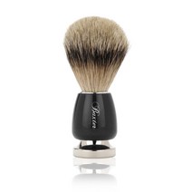 뱃저 실버팁 오소리털 고급 면도브러시 백스터 오브 캘리포니아 남자그루밍 쉐이브 라인, 고급 오소리털 면도 브러시