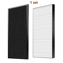 for Sharp Air Purifier Accessories FZ-D40HFE FZ-D40DFE KCG50LW KCD40E KC-G50 KC-J50 KC-D40E-W KC-D50, HEPA+Carbon*2pcs