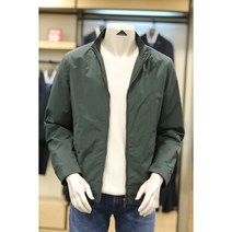 코오롱 브렌우드 23년 S/S 봄상품 심플 솔리드 비즈 블루종 점퍼 BRUAS211GRX [무료배송 상품][구매고객한데 신사벨트증정]