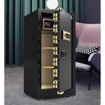 지문 문서 도난 방지 대형 금고 비밀 대용량 가정 캐비넷 전자 스토리지, 01 80cm 검정 암호 키(원격인증)