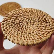 아이들 장난감 어른들 장난감 네추럴 라탄 컵받침 1개 남녀노소 누구나 신기한 뭉방구