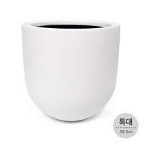 플라스틱 FRP 라운드화분 원형 대형 거실 화분, 화이트