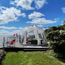 리조트 호텔 캠핑 야외 활동을 위한 글램핑 천막 럭셔리한 투명한 돔 지오데식 옥외 야영, 한개옵션0