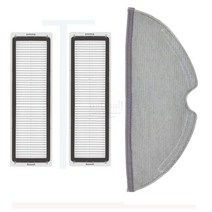 xiaomi mi 로봇 진공 청소기 액세서리 mijia 1c stytj01zhm dreame f9 롤러 브러시 hepa 필터 걸레 부품, 키트 4