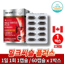캐나다 간건강 남자 여자 밀크씨슬 플러스 b1 성분 간에좋은 실리마린 아연 비타민 A B12 엽산 밀크시슬 비타민 b6 영양제, 1박스, 1개