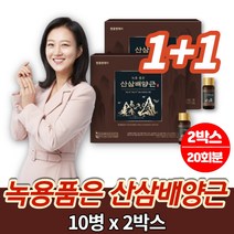 국내산 야생 산삼 배양근 녹용 드링크 액 엑기스 액기스 진액 즙 산삼 씨 뿌리 6년근 홍삼 산수유 칡 가시오가피 구기자 숙지황, 2박스