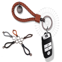 라온카 알페온 자동차키홀더 색상별가죽키링 차량키링 가죽열쇠고리차량홀더 키홀더색상별모음, 네이비