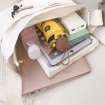 옆으로매는가방 학생 아메카지 빈티지 워싱 투포켓 크로스백 폰크로스백 2color