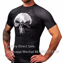 프리다이빙슈트 잠수복 서핑슈트 남성용 복싱 피트니스 UV 차단 비치 래시가드 다이빙 싸움, 18.2 - L